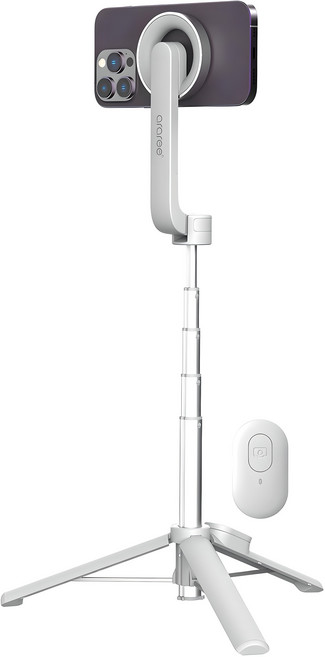 아라리 맥세이프 접이식 삼각대 셀카봉 맥피포드, WS-22005(화이트), 1개