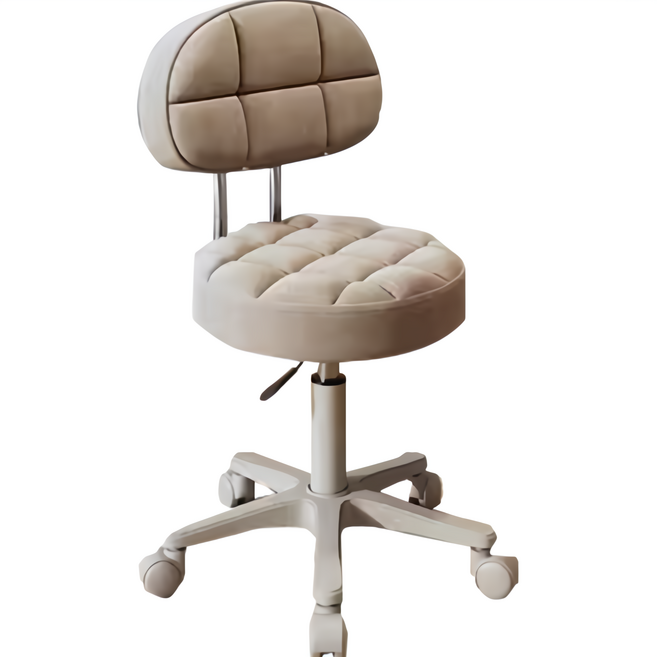 升降矮凳 吧檯椅 附滑輪 格子靠背設計, 1件, 【格子靠背】升降椅, 咖