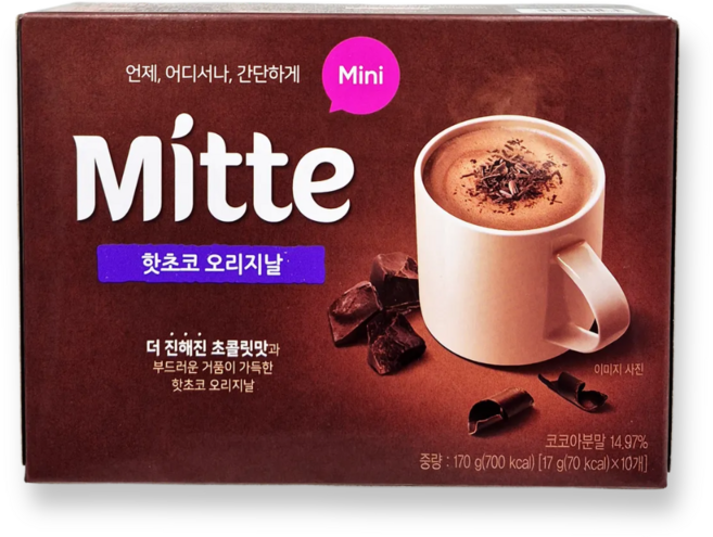 동서식품 미떼 핫초코 미니 오리지널, 17g, 10개입, 1개