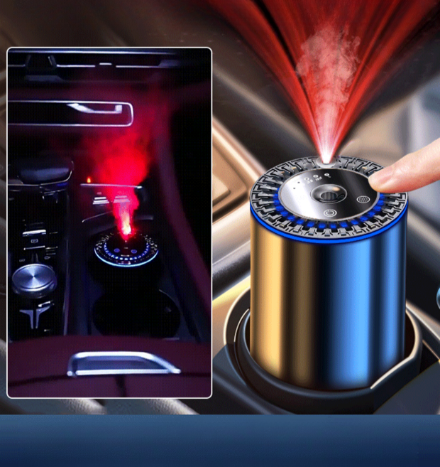 3in1 차량용 휴대용 미니가습기+160ml전자 디퓨저+차량용 무드램프 방향제 차량용 공기청정기 차량용 탁상용, 160ml×1개, A 순수한 코룡