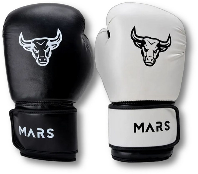 마르스 생에 첫 글러브 복싱 무에타이 MMA 킥복싱 스파링 글러브, 블랙16온스, 1개