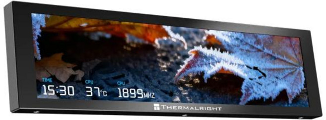 Thermalright Trofeo Vision LCD AIO 디스플레이 9.16인치 PC 모니터 게임용 PC 케이스/CPU 쿨러용 DIY 테마용 USB Type-C 화면, BLACK