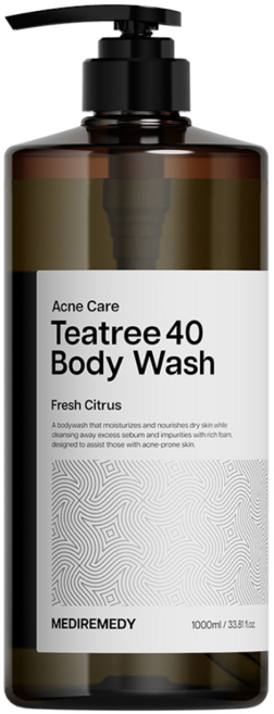 메디레머디 티트리 40 아크네 케어 대용량 바디워시 시트러스 향, 1개, 1L