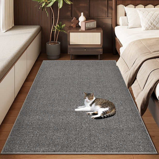 쟈오시 친환경 고양이거실매트 고양이 스크래처 카페트 매트, 1개, 회색