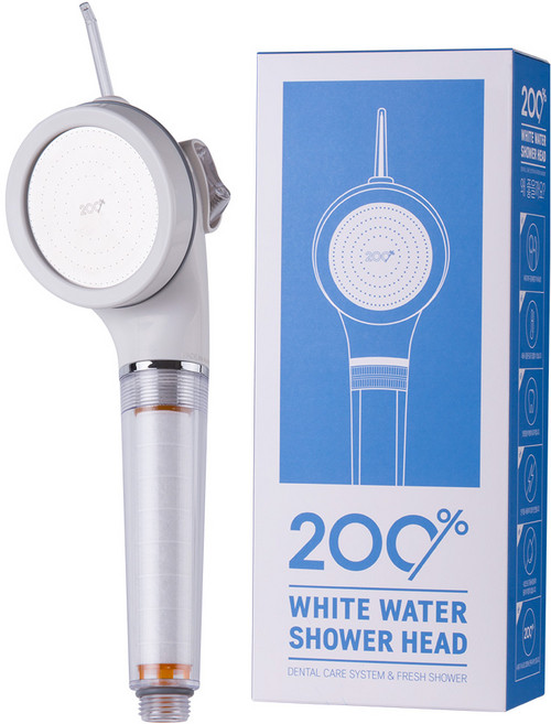 [화제의 구강세정기능 이백프로 필터 샤워기] 물치실 수압상승 절수효과 불순물필터 강력한 구강세정기능 200% 만족, 샤워기 단품, 1개