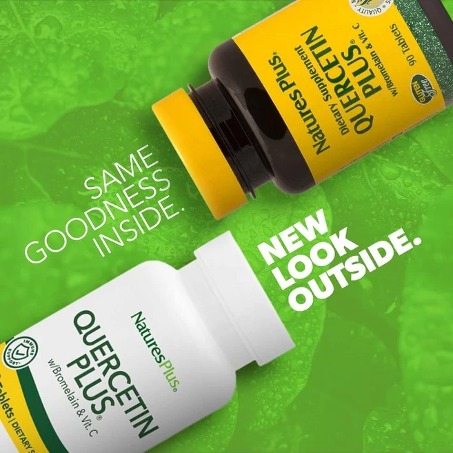 NaturesPlus 퀘르세틴플러스 브로멜라인 비타민C 60정, 1개 - 쿠팡