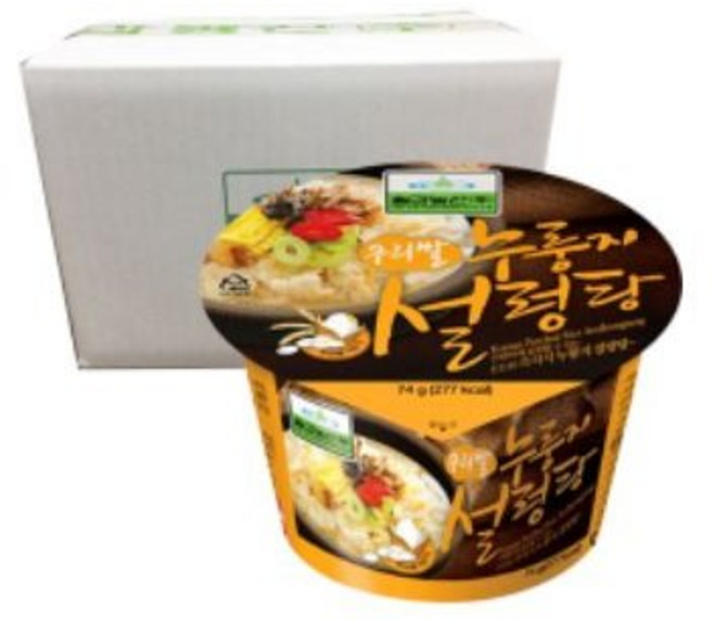칠갑농산 누룽지 설렁탕, 74g, 6개