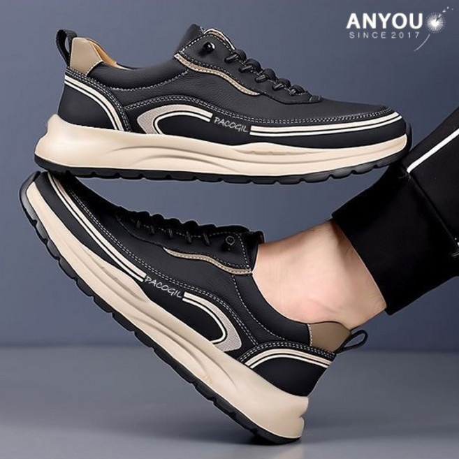 빈티지 아버지 신발 아칸화 봄 경량 통기 캐주얼 신발 소프트 베이스 스포츠 러닝 남자 신발