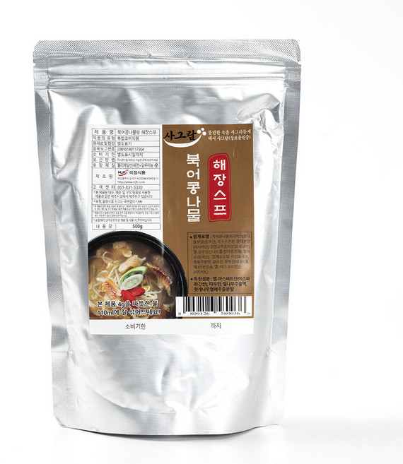 사그람 북어콩나물 해장스프 분말 스프, 1개, 500g