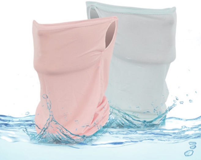 귀걸이 쿨링 마스크 유산소 여름용 넥워머 오토바이 목 두건 스포츠용 자전거 냉 버프, 단품