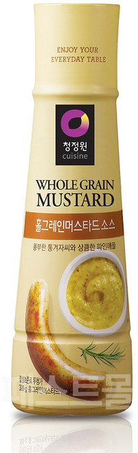 대상 청정원 홀그레인머스타드소스, 320g, 1개