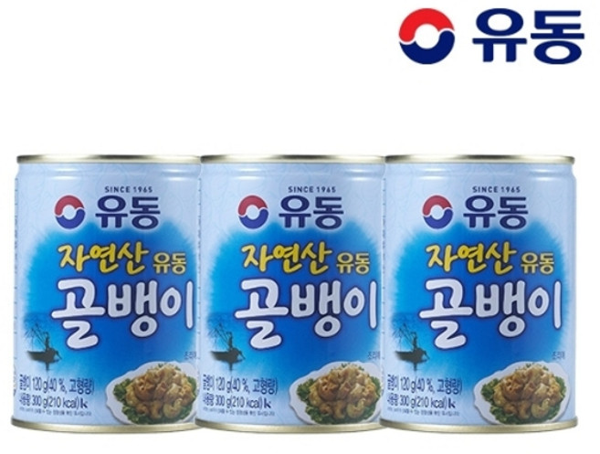 유동 [유동] 자연산골뱅이 300g x 3개 + 골뱅이 무침양념 70g 증정