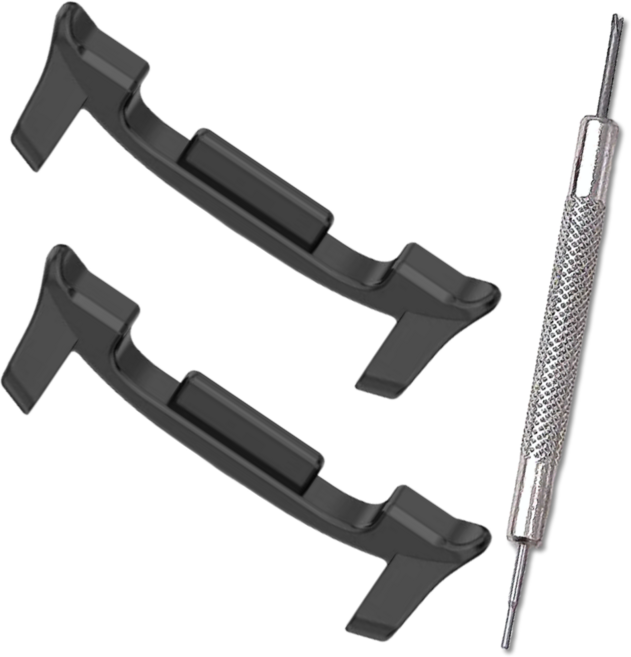 영스피플 갤럭시워치8 호환 원터치 커넥터 클래식 어댑터 컨버터 40 44 46, 블랙 1쌍