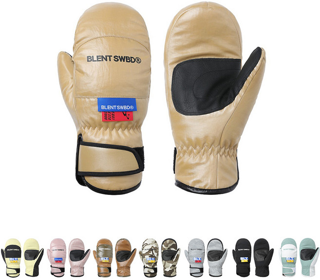 블렌트 2425 BLENT IDEE MITTEN 스키 스노우보드 미튼 장갑, NILE, 1개