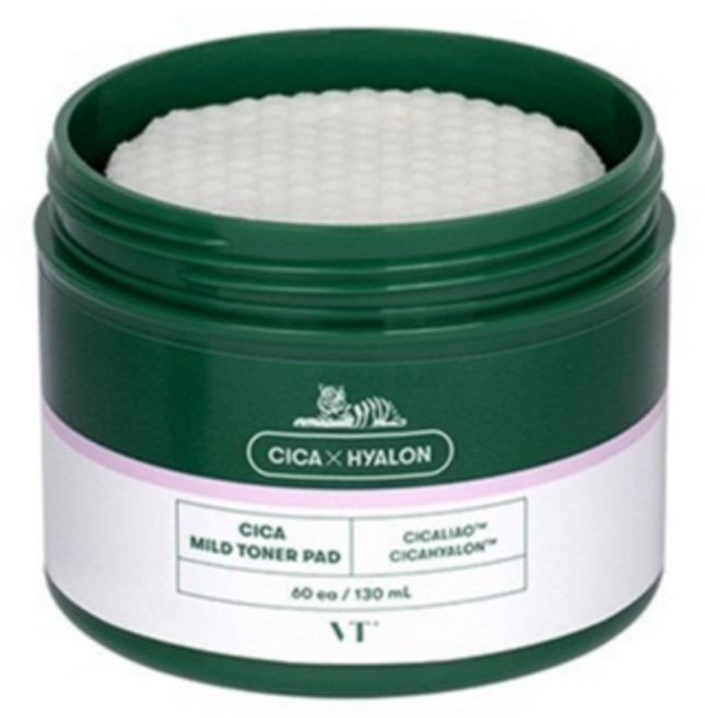 VT 櫻花限量春季款老虎積雪草棉片60片 - 溫和保濕 舒緩修復 打造健康水潤肌, 1個, 一般版