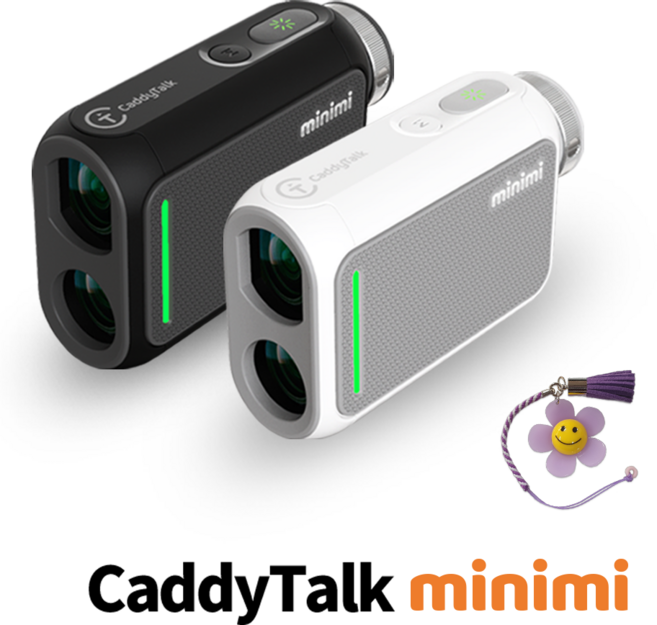 캐디톡 미니미 골프 거리측정기, 퓨어화이트