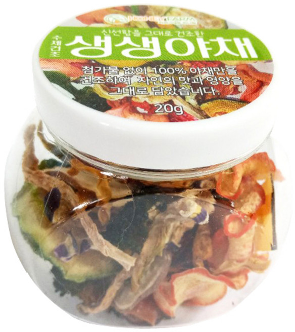 honeyfarm 허니팜 수제 건조 생생야채 20g 소동물간식 햄스터 토끼 도치, 1개