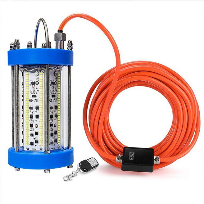 만들기 수중 집어등 라이트 수중집어등 DIY 갈치 녹색 200W 낚시 램프, 초록불 12V150W 5m 케이블