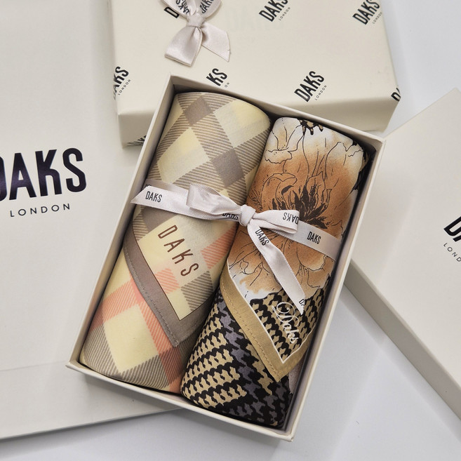 [백화점정품] 닥스 손수건 선물 세트 순면 100%