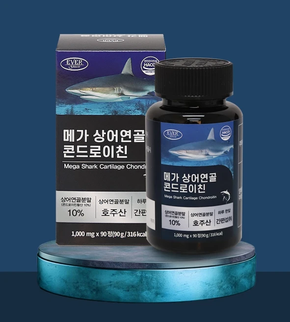 콘드로이친1200. 연골 구성의 핵심은 콘드로이친!! 호주산 콘드로이친에 보스웰리아 저분자피쉬콜라겐까지 담았습니다!! 관절 연골 건강엔 메가상어연골콘드로이친 정, 1세트, 630정 - 쿠팡