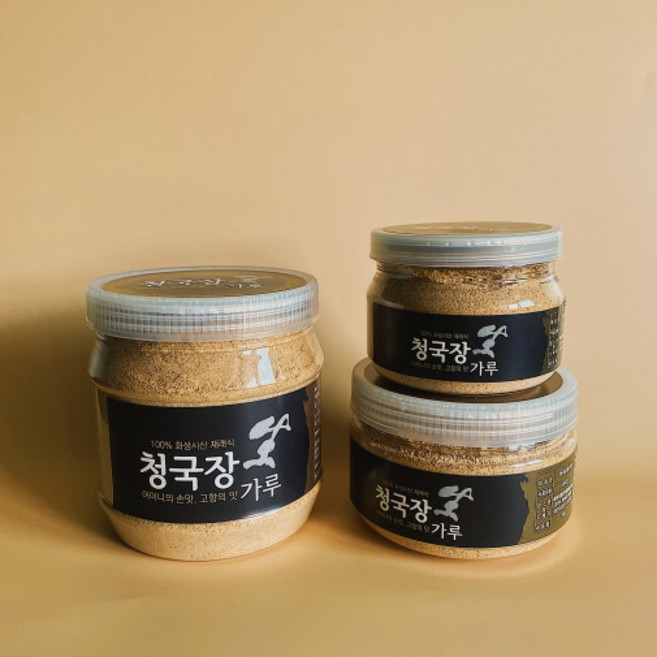재래식 청국장 가루 150g 300g 500g / 국내산 대두로 만든 저염식 청국장 / 화성시발효식품협동조합, 1개, 200g
