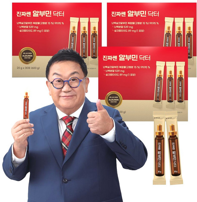 이용식의 진짜쎈 알부민 닥터 체험분 포함 마시는 고함량 알부민 영양제 피로회복, 90개, 20g
