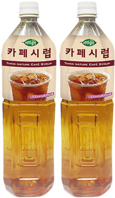 자연생각 희창 카페시럽, 1.5L, 2개