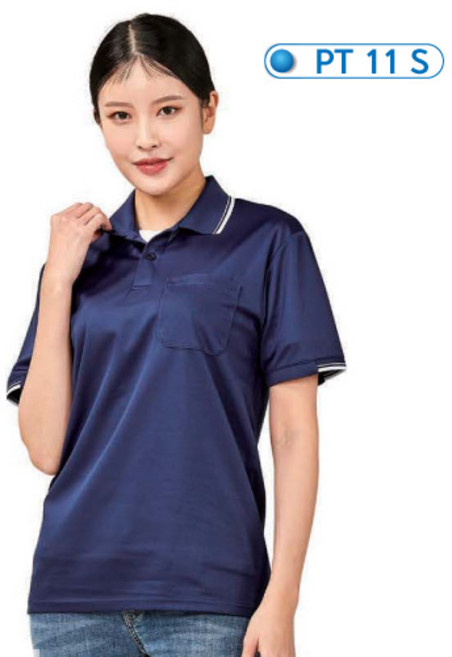 피오젠 PT-11S 남여공용 반팔 작업복 근무복 여름 티셔츠 근무복 사무복 유니폼 [화영]