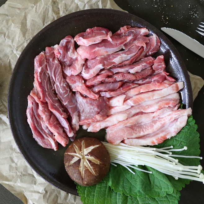 국내산 돼지고기 뒷고기 500g 한팩, 1개