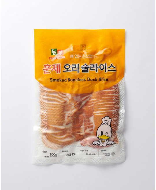 농우 훈제오리 슬라이스 800g, 1개