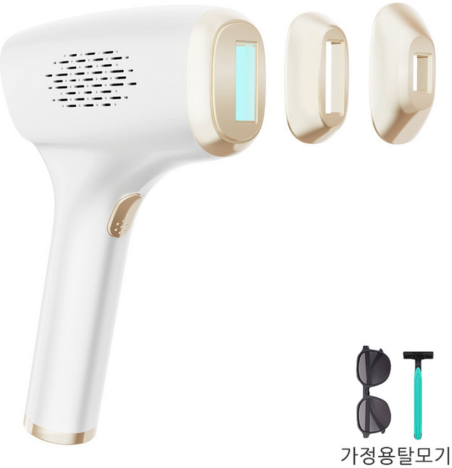 PYHO 3in1 가정용 제모기기 빙점제모기 무통빙점제모 실키헤어교환식 레이저 제모기, T906, IPL