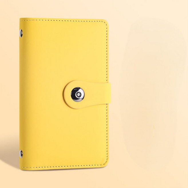 다이어리 새해 신년 현금 바인더 지폐 수납 지갑 챌린지 속지 현금다이어리, 옐로우