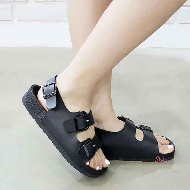 샌들 스트랩 여학생 여름 발편한 국산 버클 여행용 신발 발이 가죽 휴양지yza487