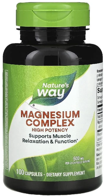 네이처스웨이 마그네슘 컴플렉스 Magnesium Complex 캡슐 100정, 1개 - 쿠팡