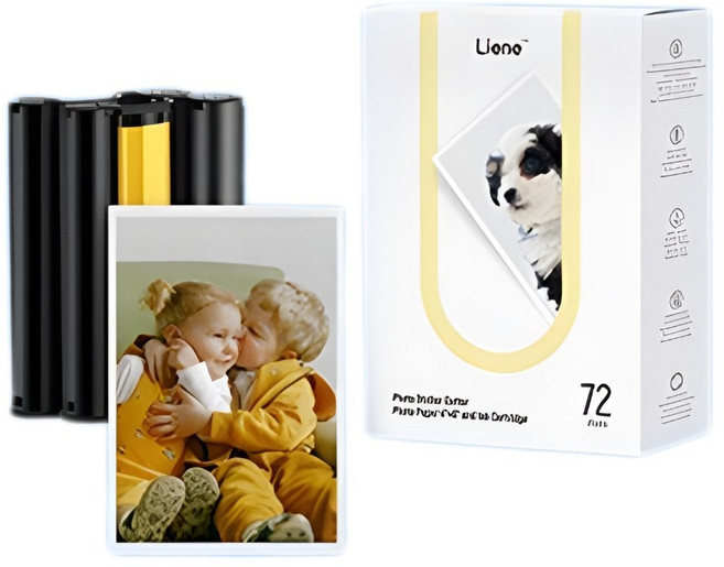 Liene PixCut S1 全自動照片貼紙列印機 3合1 功能, 白色, 相紙72張+色帶*2