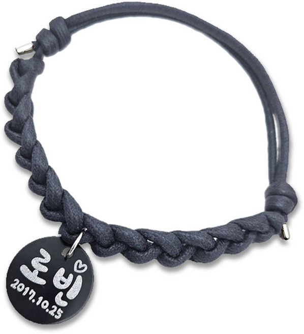 가볍고 편안한 강아지목걸이 고양이인식표 애견목걸이, 24.올데이볼드네이비, 1개