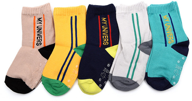 오른발왼발 라인 5족 아동 양말 세트 유아 아기 여아 어린이 키즈