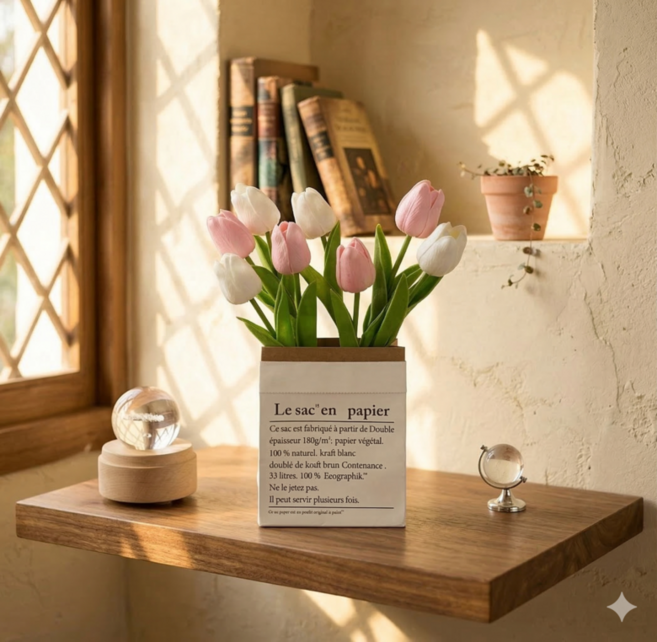 조아조화 튤립 조화 인테리어 데코 8송이, B세트, 1개