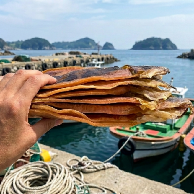마른 오징어 동해안 해풍건조 마른오징어, 1개, 1.3kg (10미)