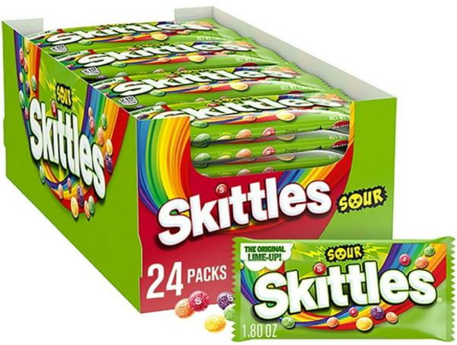 스키틀스 사우어 프루티 츄이 캔디 풀 사이즈, 1개, 1.41kg