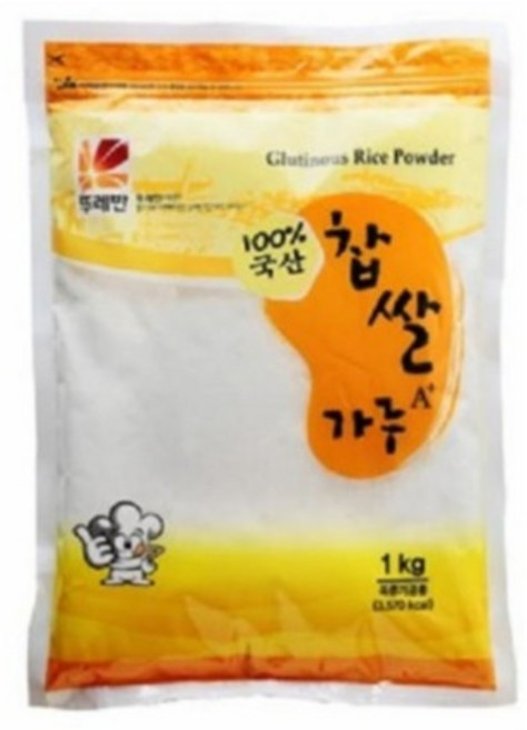뚜레반 국산 찹쌀가루, 1kg, 5개