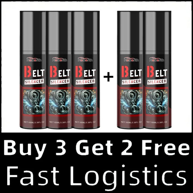 자동차 엔진 벨트 소음 스프레이 자동차 벨트 수명 연장 스프레이 유지 보수 솔루션 자동 벨트 소음기 드레싱, 5pcs, 5개