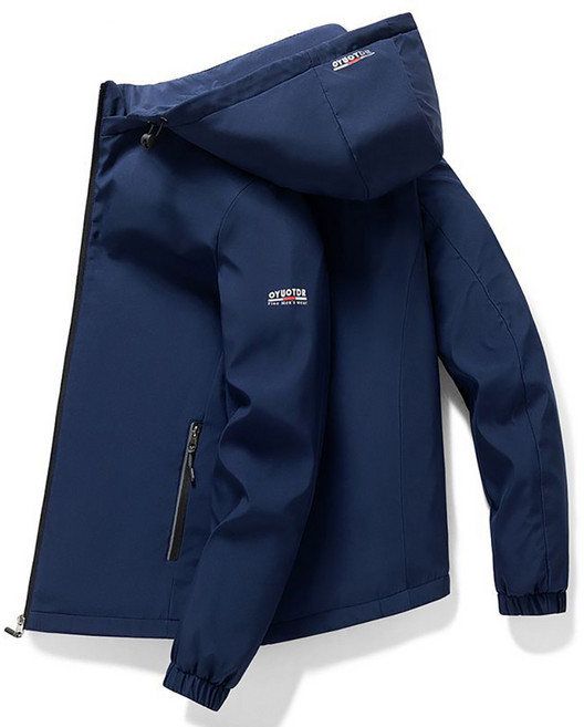 남성 봄가을용 후드 탈부착 바람막이 자켓 방풍 아웃도어 점퍼 캐주얼 경량 아우터 WD0494