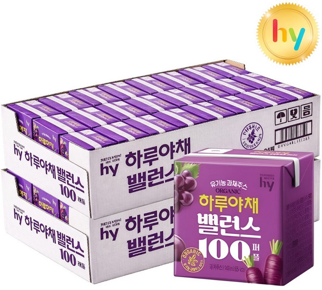 하루야채 밸런스100 퍼플, 140ml, 48개
