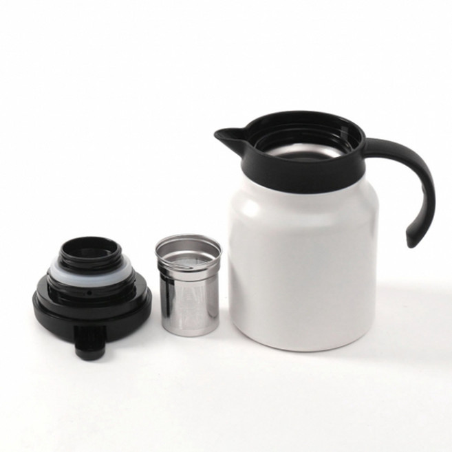 스테인리스 업소 이중 진공 보온 보냉 주전자 테이블팟 900ml