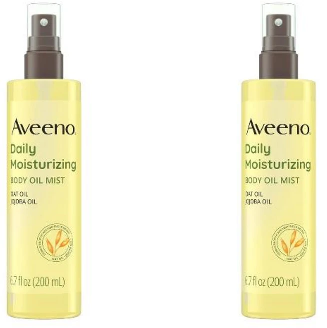 Aveeno 데일리 모이스처라이징 바디 오일 미스트 200ml 2팩 - 쿠팡