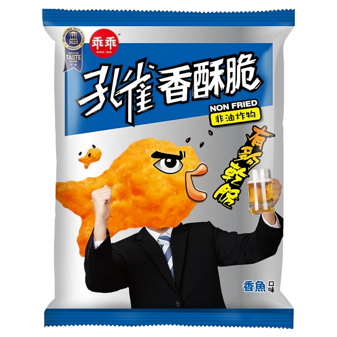 乖乖 孔雀香酥脆 香魚口味, 40g, 1包