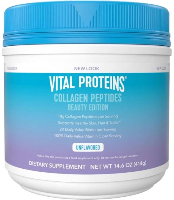콜라겐 피부 주름 바이탈 단백질 펩타이드 뷰티 에디션 비오틴 비타민 C 아연이 함유된 10g. 14.6온스, 바이탈 단백질 콜라겐 펩타이드 뷰티 에디션 - 비오틴, 414g, 1개 - 쿠팡