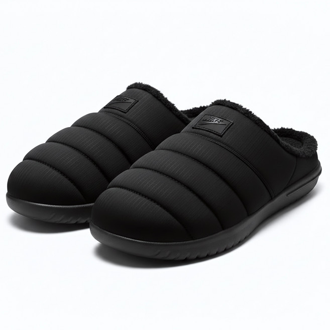 [백화점정품] 나이키 NIKE 버로우 SE 패딩슬리퍼 남성 털 실내화 방한 보온 신발 겨울 슬리퍼