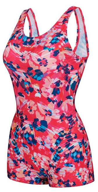 티막수영복[NC 강서점 직접출고] 브라캡이 내장되어 활동이 자유롭고 착용감이 편한 U자형 1부 반신 실내수영복 빅사이즈105까지